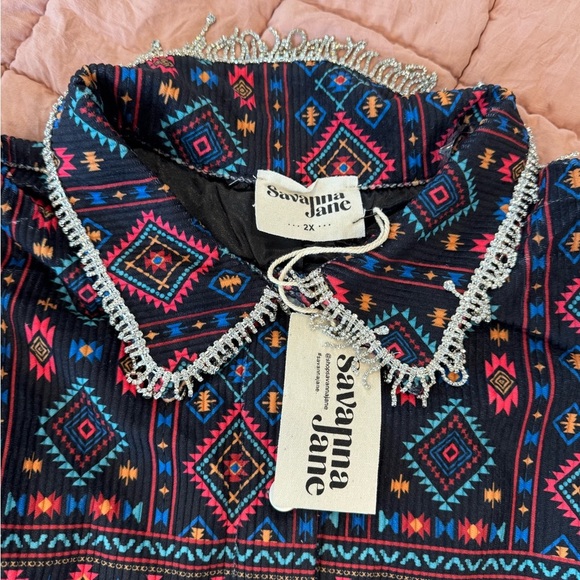 Women’s Western/Boho Savanna Jane Rhinestone jacket size 2x - Picture 6 of 6